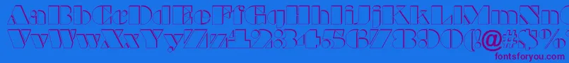 More about BraggaotlshRegular Font BraggaotlshRegular Font – Purple Fonts on Blue Background