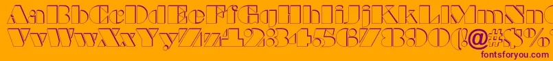 More about BraggaotlshRegular Font BraggaotlshRegular Font – Purple Fonts on Orange Background