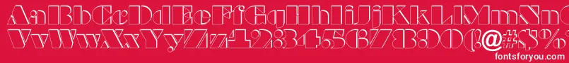 BraggaotlshRegular Font – White Fonts on Red Background
