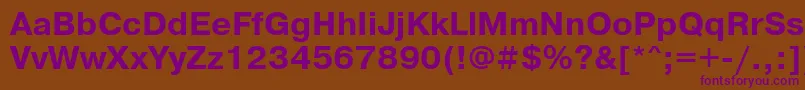 PragmaticaattBold Font – Purple Fonts on Brown Background