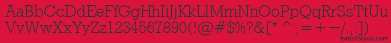 RdoL Font – Black Fonts on Red Background