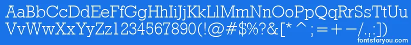 RdoL Font – White Fonts on Blue Background