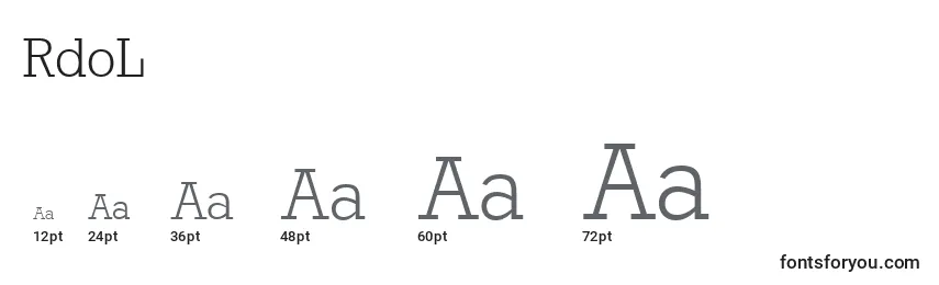 RdoL Font Sizes