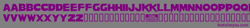 Lisätietoja Massacre-fontista Massacre-fontti – violetit fontit harmaalla taustalla