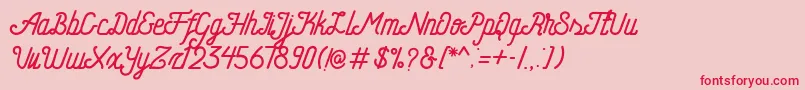 Más sobre la fuente HometownFreeScript fuente HometownFreeScript – Fuentes Rojas Sobre Fondo Rosa