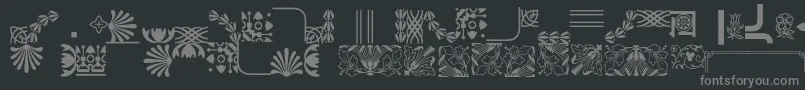 En savoir plus sur la police Bordersornament4 Police Bordersornament4 – polices grises sur fond noir