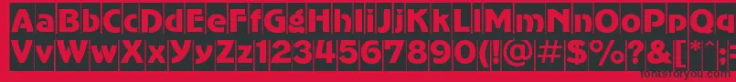 Advergothiccamc Font – Black Fonts on Red Background