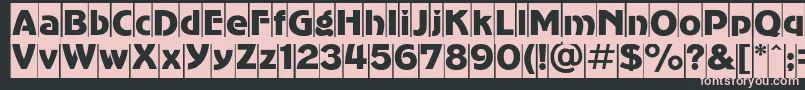 Advergothiccamc Font – Pink Fonts on Black Background