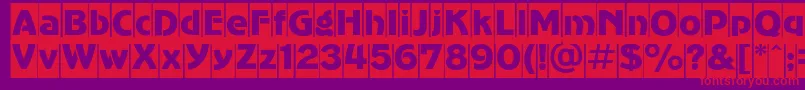 Advergothiccamc Font – Red Fonts on Purple Background