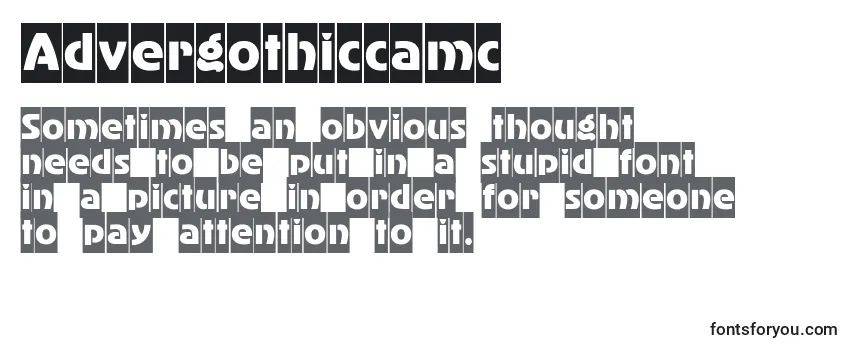 Advergothiccamc Font