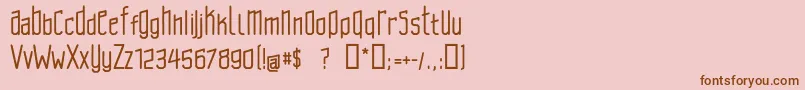 Brasilcao Font – Brown Fonts on Pink Background