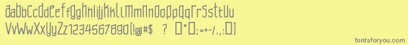 Weitere Informationen zur Brasilcao-Schriftart Brasilcao-Schriftart – Graue Schriften auf gelbem Hintergrund