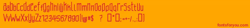 fuente Brasilcao – Fuentes Rojas Sobre Fondo Naranja