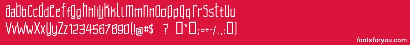Brasilcao Font – White Fonts on Red Background