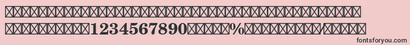 NewcenturyschlbkltstdFrabd-Schriftart – Schwarze Schriften auf rosa Hintergrund