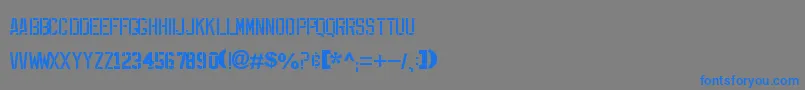 Шрифт ExpFont – синие шрифты на сером фоне