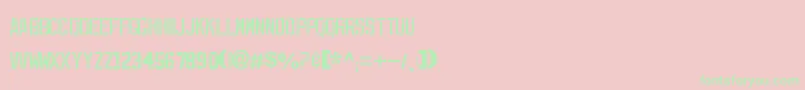 ExpFont-Schriftart – Grüne Schriften auf rosa Hintergrund