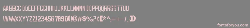 ExpFont Font – Pink Fonts on Gray Background
