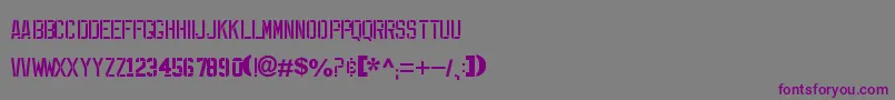 Шрифт ExpFont – фиолетовые шрифты на сером фоне