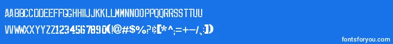 フォントExpFont – 青い背景に白い文字