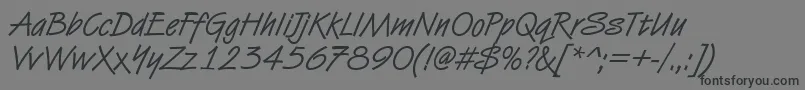 Vandijkdee Font – Black Fonts on Gray Background