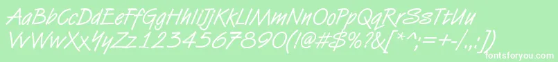 Vandijkdee Font – White Fonts on Green Background