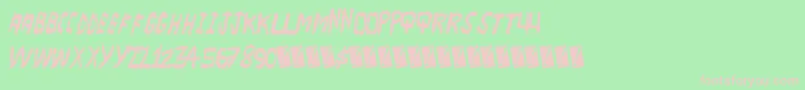 Majorscare Font – Pink Fonts on Green Background