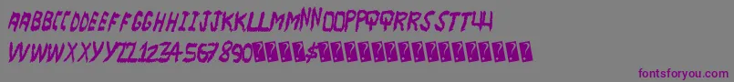 Majorscare Font – Purple Fonts on Gray Background