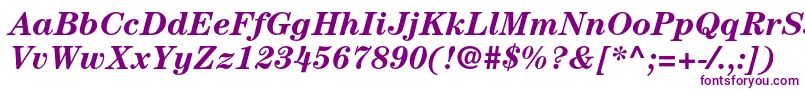 CenturystdBolditalic Font – Purple Fonts on White Background