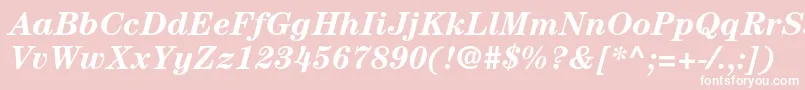 CenturystdBolditalic Font – White Fonts on Pink Background