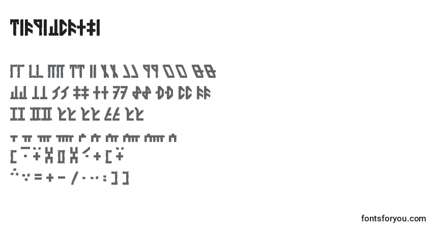 Schriftart DethekStone – Alphabet, Zahlen, spezielle Symbole