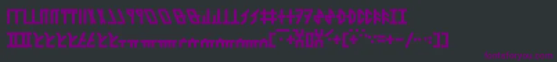DethekStone Font – Purple Fonts on Black Background