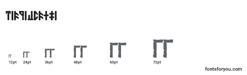 Размеры шрифта DethekStone