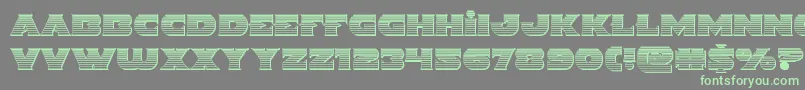 Шрифт Indigodemonchrome – зелёные шрифты на сером фоне