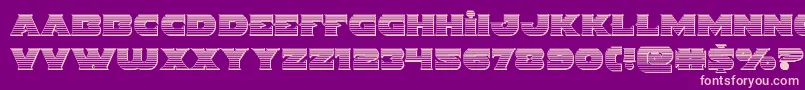 Indigodemonchrome Font – Pink Fonts on Purple Background