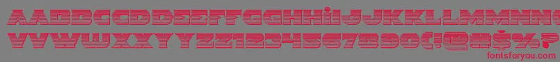 fuente Indigodemonchrome – Fuentes Rojas Sobre Fondo Gris