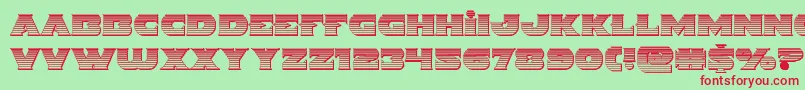 Indigodemonchrome Font – Red Fonts on Green Background