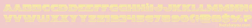 Indigodemonchrome Font – Yellow Fonts on Pink Background
