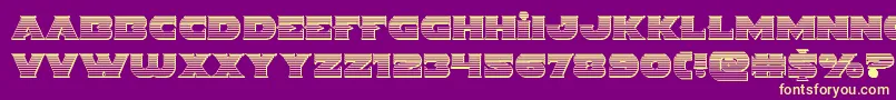 Indigodemonchrome Font – Yellow Fonts on Purple Background