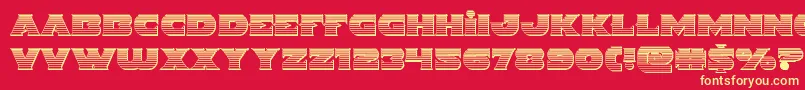 Indigodemonchrome Font – Yellow Fonts on Red Background