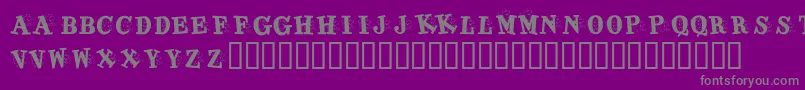 Шрифт KrJigsawJoey – серые шрифты на фиолетовом фоне