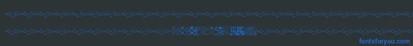 MayaTilesPromo Font – Blue Fonts on Black Background