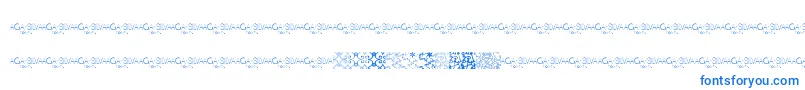 MayaTilesPromo Font – Blue Fonts on White Background