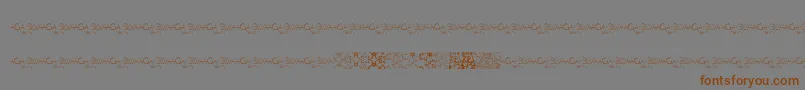 MayaTilesPromo Font – Brown Fonts on Gray Background