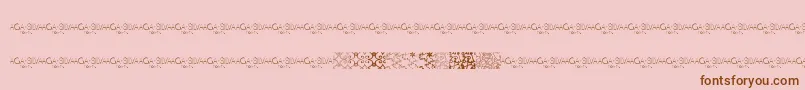 MayaTilesPromo Font – Brown Fonts on Pink Background