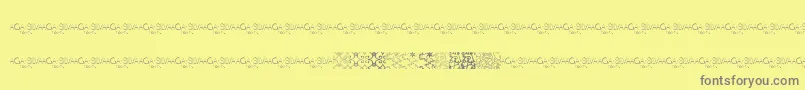 MayaTilesPromo Font – Gray Fonts on Yellow Background