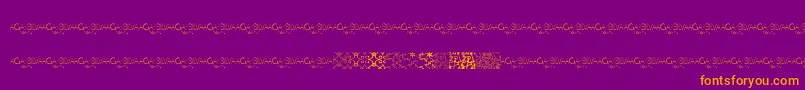 MayaTilesPromo Font – Orange Fonts on Purple Background