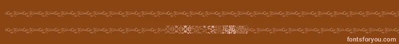 MayaTilesPromo Font – Pink Fonts on Brown Background