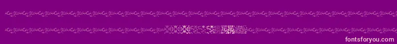 MayaTilesPromo Font – Pink Fonts on Purple Background