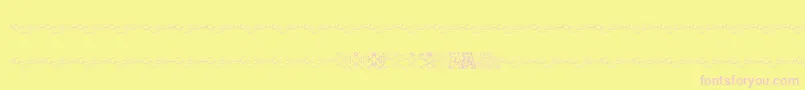 MayaTilesPromo Font – Pink Fonts on Yellow Background